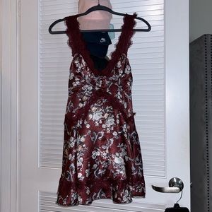 Urban Outfitters Silky Autumn Mini Dress